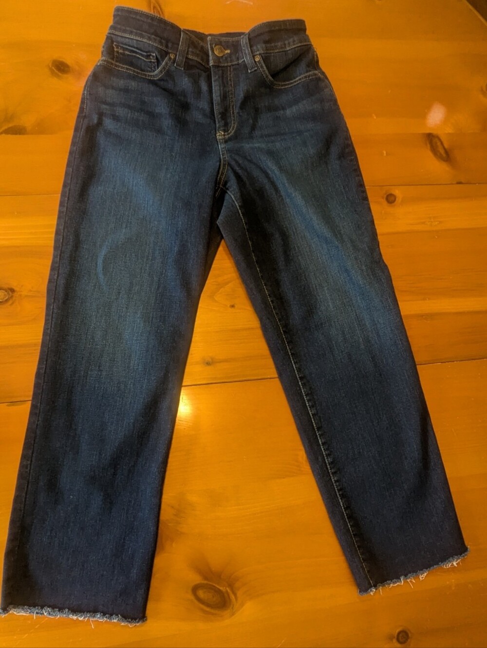 NYDJ Dark Wash Jenna Straight Ankle Jean 6